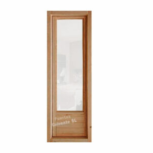 Ventana Balconera de Madera Pino 1 Hoja