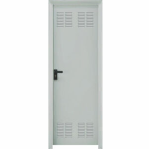 Puerta Galvanizada Rejilla Blanca 1 hoja