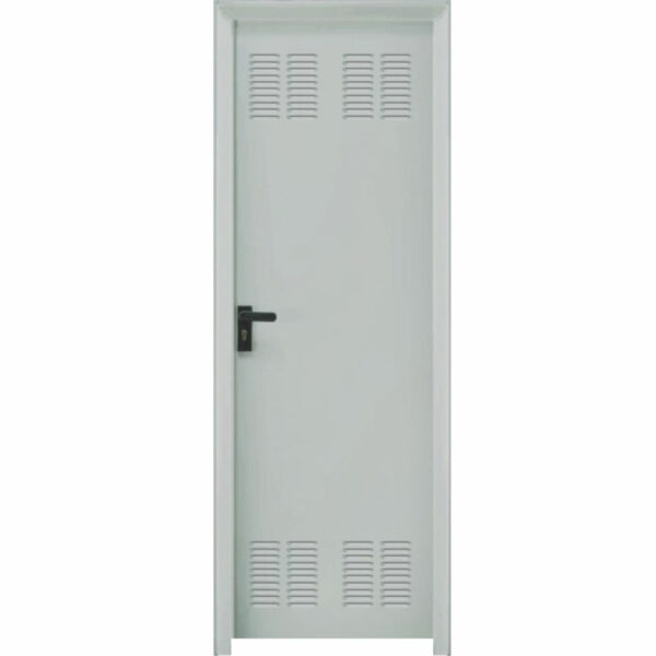 Puerta Galvanizada Rejilla Blanca 1 hoja