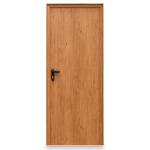 Puerta Galvanizada Lisa Acabado PVC Madera 1 hoja